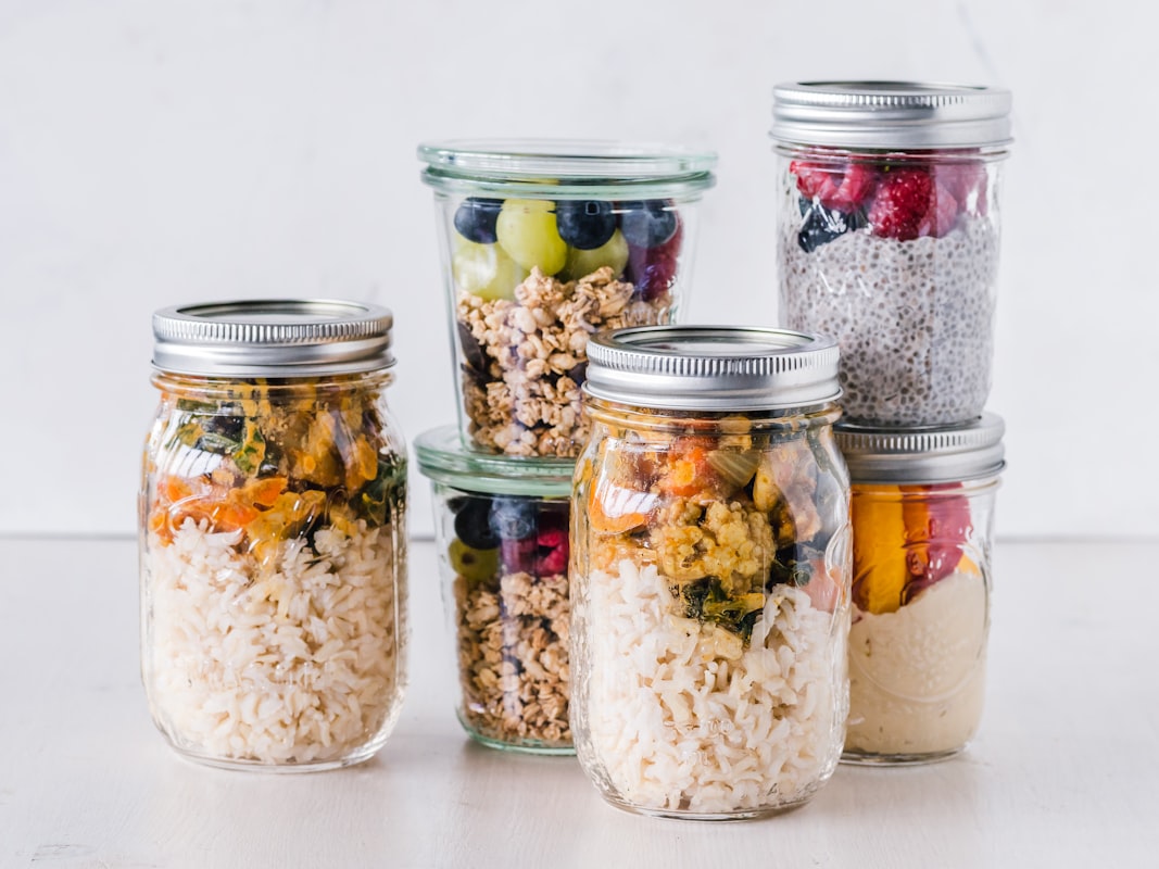 Organized meal prep containers
